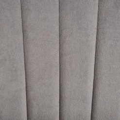 Beliani Fauteuils Chaise à Bascule En Velours Gris -Fauteuils, poufs et repose-pieds Soldes chaise a bascule en velours gris 5