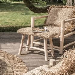 Bazar Bizar Fauteuils Chaise En Raphia Naturel 1 Place -Fauteuils, poufs et repose-pieds Soldes chaise en raphia naturel 1 place 3