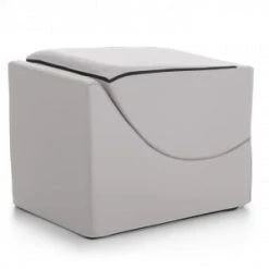 Talamo Italia Poufs Chaise Longue En éco-cuir Blanc 10 Talamo Italia Poufs Chaise Longue En éco-cuir Blanc -Fauteuils, poufs et repose-pieds Soldes chaise longue en eco cuir blanc 4