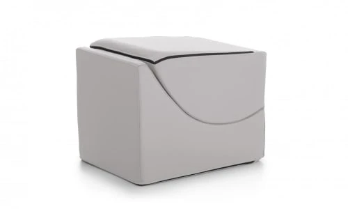 Talamo Italia Poufs Chaise Longue En éco-cuir Blanc 5 Talamo Italia Poufs Chaise Longue En éco-cuir Blanc – Image 5