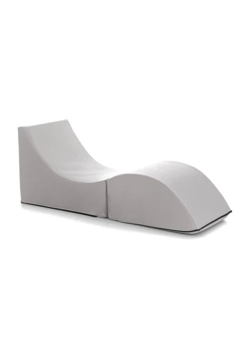 Talamo Italia Poufs Chaise Longue En éco-cuir Blanc 1 Talamo Italia Poufs Chaise Longue En éco-cuir Blanc
