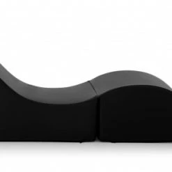 Talamo Italia Poufs Chaise Longue En éco-cuir Noir 8 Talamo Italia Poufs Chaise Longue En éco-cuir Noir -Fauteuils, poufs et repose-pieds Soldes chaise longue en eco cuir noir 2