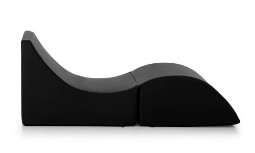 Talamo Italia Poufs Chaise Longue En éco-cuir Noir 3 Talamo Italia Poufs Chaise Longue En éco-cuir Noir – Image 3