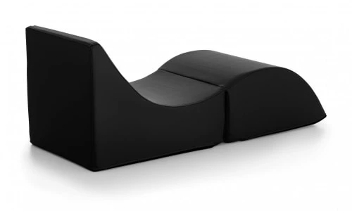 Talamo Italia Poufs Chaise Longue En éco-cuir Noir 4 Talamo Italia Poufs Chaise Longue En éco-cuir Noir – Image 4