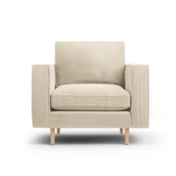 CXL By Christian Lacroix Fauteuils Fauteuil 1 Place En Tissu Structuré Beige Clair -Fauteuils, poufs et repose-pieds Soldes fauteuil 1 place en tissu structure beige clair 3