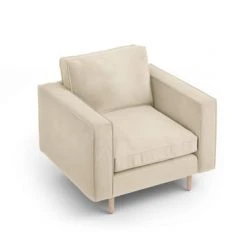 CXL By Christian Lacroix Fauteuils Fauteuil 1 Place En Tissu Structuré Beige Clair -Fauteuils, poufs et repose-pieds Soldes fauteuil 1 place en tissu structure beige clair 4