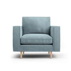 CXL By Christian Lacroix Fauteuils Fauteuil 1 Place En Tissu Structuré Bleu Clair -Fauteuils, poufs et repose-pieds Soldes fauteuil 1 place en tissu structure bleu clair 3