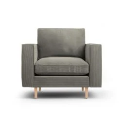 CXL By Christian Lacroix Fauteuils Fauteuil 1 Place En Tissu Structuré Gris Clair -Fauteuils, poufs et repose-pieds Soldes fauteuil 1 place en tissu structure gris clair 3