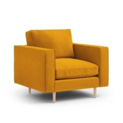 CXL By Christian Lacroix Fauteuils Fauteuil 1 Place En Tissu Structuré Jaune