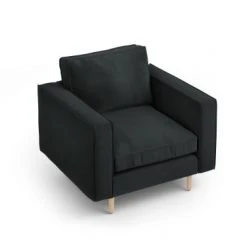 CXL By Christian Lacroix Fauteuils Fauteuil 1 Place En Tissu Structuré Noir -Fauteuils, poufs et repose-pieds Soldes fauteuil 1 place en tissu structure noir 4