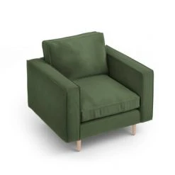 CXL By Christian Lacroix Fauteuils Fauteuil 1 Place En Tissu Structuré Vert -Fauteuils, poufs et repose-pieds Soldes fauteuil 1 place en tissu structure vert 6