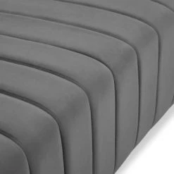 Micadoni Home Fauteuils Fauteuil 1 Place En Velours Gris Clair -Fauteuils, poufs et repose-pieds Soldes fauteuil 1 place en velours gris clair 5