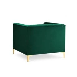 Micadoni Home Fauteuils Fauteuil 1 Place En Velours Vert Bouteille -Fauteuils, poufs et repose-pieds Soldes fauteuil 1 place en velours vert bouteille 3