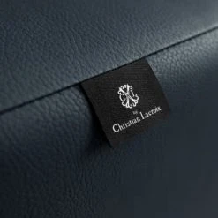 CXL By Christian Lacroix Fauteuils Fauteuil 1 Place XL En Cuir Cuir Bleu -Fauteuils, poufs et repose-pieds Soldes fauteuil 1 place xl en cuir cuir bleu 2