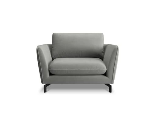 CXL By Christian Lacroix Fauteuils Fauteuil 1 Place XL En Velours Gris Clair 4 CXL By Christian Lacroix Fauteuils Fauteuil 1 Place XL En Velours Gris Clair – Image 4