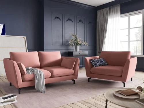 CXL By Christian Lacroix Fauteuils Fauteuil 1 Place XL En Velours Rose 2 CXL By Christian Lacroix Fauteuils Fauteuil 1 Place XL En Velours Rose – Image 2