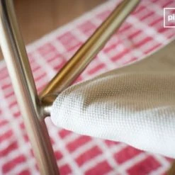 PIB Fauteuils Fauteuil à Bascule En Tissu Blanc -Fauteuils, poufs et repose-pieds Soldes fauteuil a bascule en tissu blanc 3