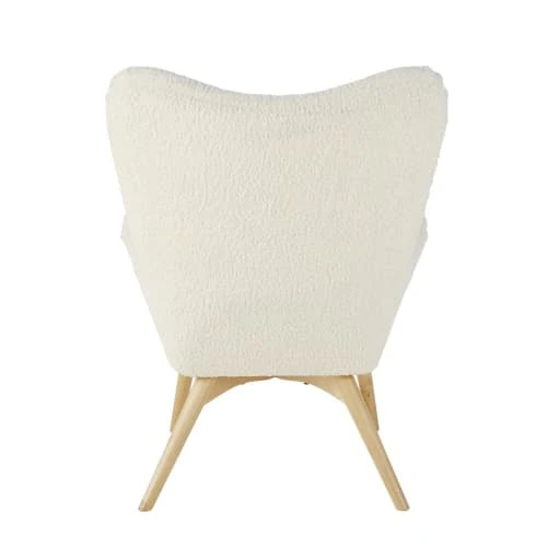 Maisons Du Monde Fauteuils Fauteuil à Bouclettes Blanches 3 Maisons Du Monde Fauteuils Fauteuil à Bouclettes Blanches – Image 3