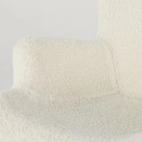 Maisons Du Monde Fauteuils Fauteuil à Bouclettes Blanches 4 Maisons Du Monde Fauteuils Fauteuil à Bouclettes Blanches – Image 4