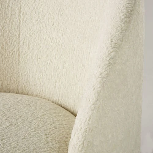 Maisons Du Monde Fauteuils Fauteuil à Bouclettes Blanches 3 Maisons Du Monde Fauteuils Fauteuil à Bouclettes Blanches – Image 3