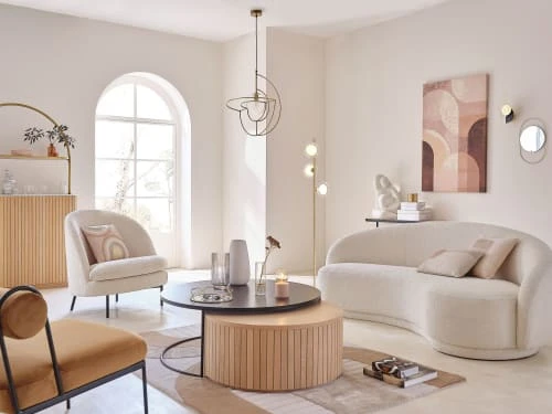 Maisons Du Monde Fauteuils Fauteuil à Bouclettes Blanches 6 Maisons Du Monde Fauteuils Fauteuil à Bouclettes Blanches – Image 6