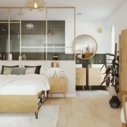 Maisons Du Monde Fauteuils Fauteuil à Bouclettes Blanches Et Bouleau Massif -Fauteuils, poufs et repose-pieds Soldes fauteuil a bouclettes blanches et bouleau massif 1000 0 9 210052 6