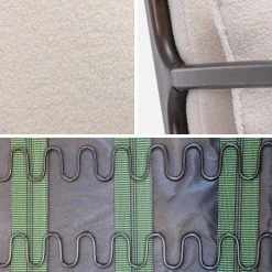 Alice's Garden Fauteuils Fauteuil à Bouclettes , Pieds Bois D'hévéa Teinté Wengé -Fauteuils, poufs et repose-pieds Soldes fauteuil a bouclettes pieds bois d hevea teinte wenge 5