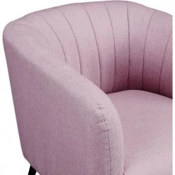 ATHM DESIGN Fauteuils Fauteuil Assise Polyester Rose Pieds Métal 9 ATHM DESIGN Fauteuils Fauteuil Assise Polyester Rose Pieds Métal -Fauteuils, poufs et repose-pieds Soldes fauteuil assise polyester rose pieds metal 3