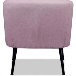 ATHM DESIGN Fauteuils Fauteuil Assise Polyester Rose Pieds Métal 11 ATHM DESIGN Fauteuils Fauteuil Assise Polyester Rose Pieds Métal -Fauteuils, poufs et repose-pieds Soldes fauteuil assise polyester rose pieds metal 5