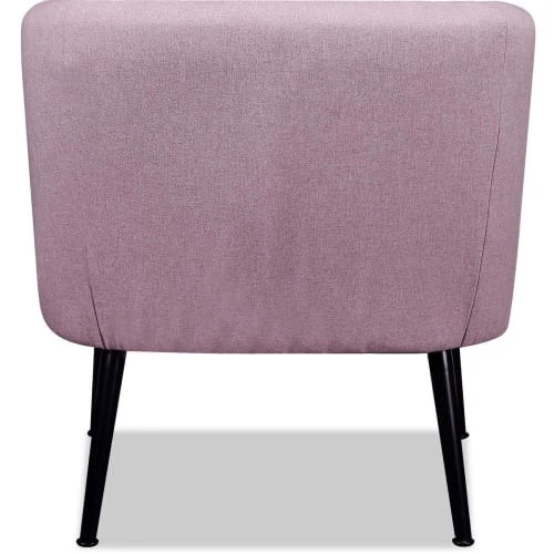 ATHM DESIGN Fauteuils Fauteuil Assise Polyester Rose Pieds Métal 6 ATHM DESIGN Fauteuils Fauteuil Assise Polyester Rose Pieds Métal – Image 6