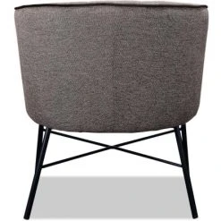 ATHM DESIGN Fauteuils Fauteuil Assise Tissu Marron Pieds Métal 9 ATHM DESIGN Fauteuils Fauteuil Assise Tissu Marron Pieds Métal -Fauteuils, poufs et repose-pieds Soldes fauteuil assise tissu marron pieds metal 3