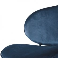 Maisons Du Monde Fauteuils Fauteuil Bas En Velours Bleu -Fauteuils, poufs et repose-pieds Soldes fauteuil bas en velours bleu 1000 8 8 209805 4