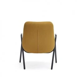 TEULAT Fauteuils Fauteuil Bas Rembourré En Moutarde Et Pied En Métal -Fauteuils, poufs et repose-pieds Soldes fauteuil bas rembourre en moutarde et pied en metal 5