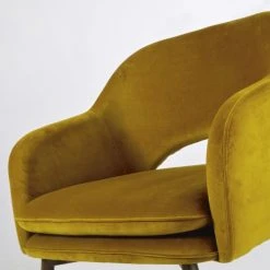 Maisons Du Monde Fauteuils Fauteuil Bas Vintage En Velours Jaune Moutarde 7 Maisons Du Monde Fauteuils Fauteuil Bas Vintage En Velours Jaune Moutarde -Fauteuils, poufs et repose-pieds Soldes fauteuil bas vintage en velours jaune moutarde 1000 14 31 209828 4