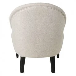 Maisons Du Monde Fauteuils Fauteuil Beige Et Pieds En Bouleau Noir -Fauteuils, poufs et repose-pieds Soldes fauteuil beige et pieds en bouleau noir 1000 15 23 215150 3