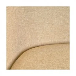 Wadiga Fauteuils Fauteuil Beige Et Pieds Métal Couleur Bois - 60x58x77cm -Fauteuils, poufs et repose-pieds Soldes fauteuil beige et pieds metal couleur bois 60x58x77cm 4