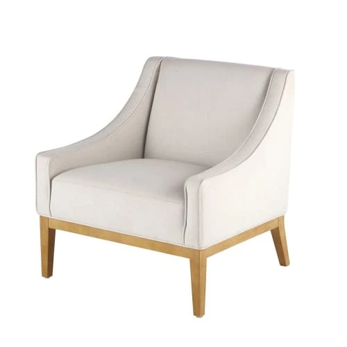 Maisons Du Monde Fauteuils Fauteuil Beige Et Pin 1 Maisons Du Monde Fauteuils Fauteuil Beige Et Pin