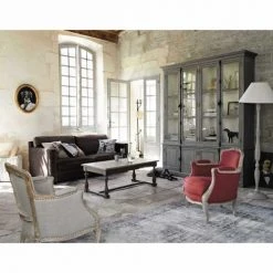 Maisons Du Monde Fauteuils Fauteuil Bergère En Lin Pieds En Manguier Blanchi -Fauteuils, poufs et repose-pieds Soldes fauteuil bergere en lin pieds en manguier blanchi 1000 10 33 130536 5