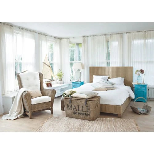 Maisons Du Monde Fauteuils Fauteuil Bergère En Rotin Et Coussins Ivoire 2 Maisons Du Monde Fauteuils Fauteuil Bergère En Rotin Et Coussins Ivoire – Image 2