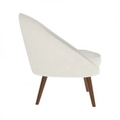 Rendez Vous Déco Fauteuils Fauteuil Blanc Effet Laine Bouclette -Fauteuils, poufs et repose-pieds Soldes fauteuil blanc effet laine bouclette 11