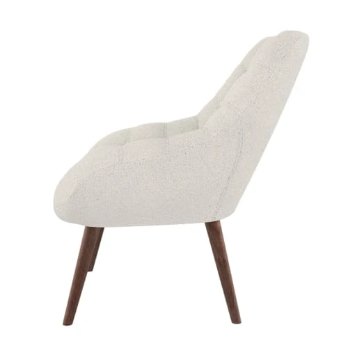 Rendez Vous Déco Fauteuils Fauteuil Blanc Effet Laine Bouclette 4 Rendez Vous Déco Fauteuils Fauteuil Blanc Effet Laine Bouclette – Image 4