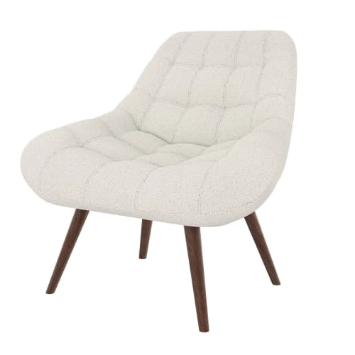 Rendez Vous Déco Fauteuils Fauteuil Blanc Effet Laine Bouclette 6 Rendez Vous Déco Fauteuils Fauteuil Blanc Effet Laine Bouclette – Image 6
