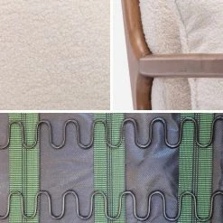 Alice's Garden Fauteuils Fauteuil Bouclettes Pieds Bois D'hévéa Teinté -Fauteuils, poufs et repose-pieds Soldes fauteuil bouclettes pieds bois d hevea teinte 5