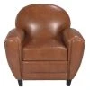 Rendez Vous Déco Fauteuils Fauteuil Camel En Croute De Cuir Enduite