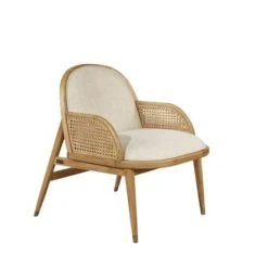 Fauteuils, poufs et repose-pieds Soldes 12 Robin Des Bois Fauteuils Fauteuil Cannage Et Velours