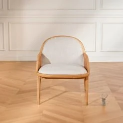 Robin Des Bois Fauteuils Fauteuil Cannage Et Velours -Fauteuils, poufs et repose-pieds Soldes fauteuil cannage et velours 4