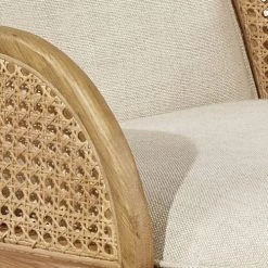 Robin Des Bois Fauteuils Fauteuil Cannage Et Velours -Fauteuils, poufs et repose-pieds Soldes fauteuil cannage et velours 5