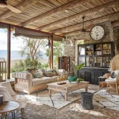 Maisons Du Monde Fauteuils Fauteuil Capitonné Coloris Lin -Fauteuils, poufs et repose-pieds Soldes fauteuil capitonne coloris lin 1000 6 4 166300 11