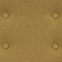 Homcom Fauteuils Fauteuil Classique Dossier 4 Boutons Pieds Bois Tissu Moutarde Foncé -Fauteuils, poufs et repose-pieds Soldes fauteuil classique dossier 4 boutons pieds bois tissu moutarde fonce 3