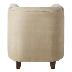 Maisons Du Monde Fauteuils Fauteuil Club En Coton Recyclé Et Cuir Marron -Fauteuils, poufs et repose-pieds Soldes fauteuil club en coton recycle et cuir marron 1000 15 7 129895 7